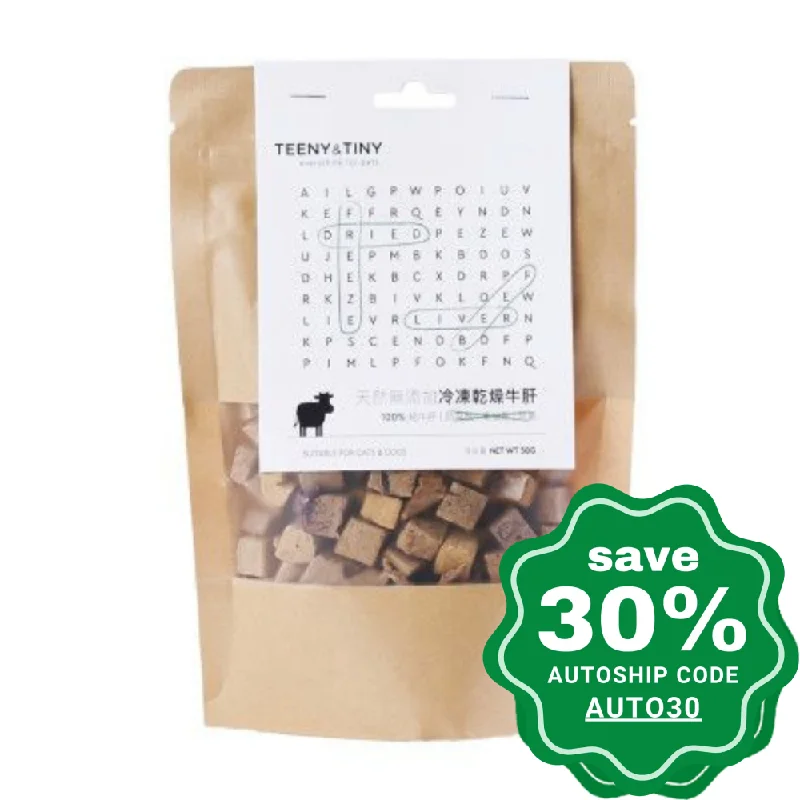 Teeny & Tiny - Freeze-Dried Dogs & Cats Treats - Beef Liver - 50G