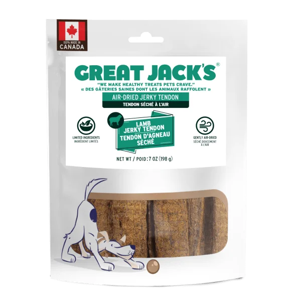 Treats Lamb Jerky Tendon Dog Treats - Great Jacks