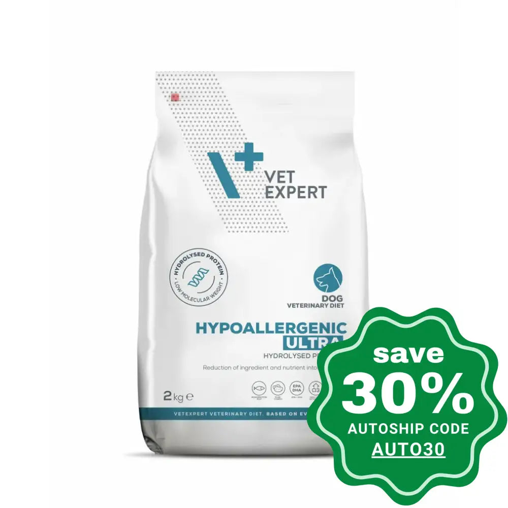 Vet Expert - V+ Veterinary Diet - Hypoallergenic Ultra Dry Dog Food - 2KG