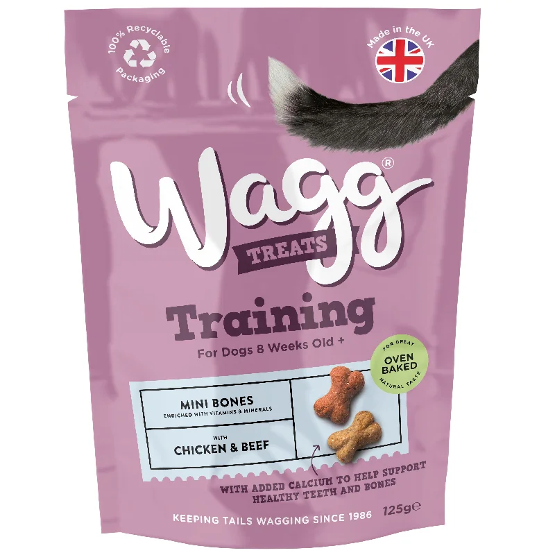 Wagg Training Mini Bones Chk Beef 7x125g