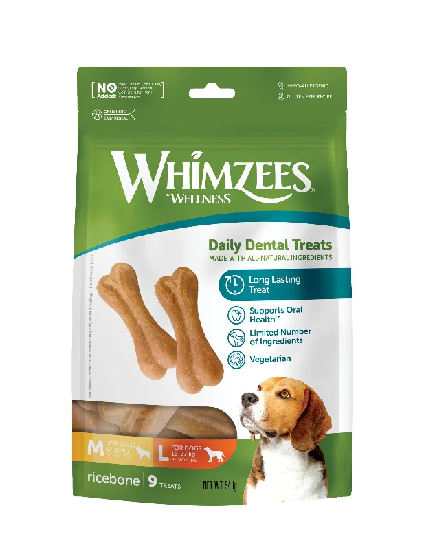 Whimzees Rice Bone M/L 9 x6