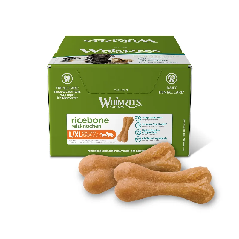 Whimzees Rice Bone XL/Lg Display Box x23