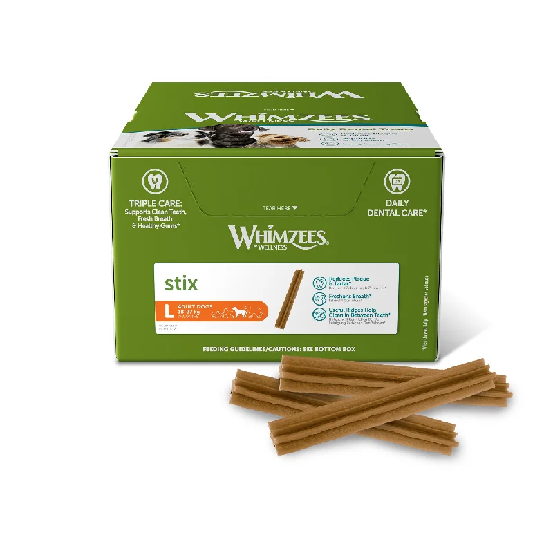 Whimzees Stix Display Box Large 50x180mm