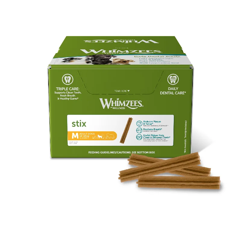 Whimzees Stix Display Box Med 100x150mm