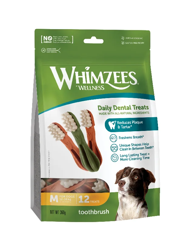 Whimzees Toothbrush Med 6x12 Bags x110mm