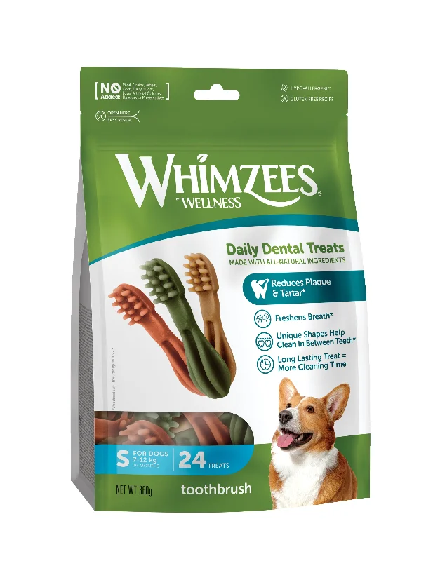 Whimzees Toothbrush Sml 6x24 Bags x90mm