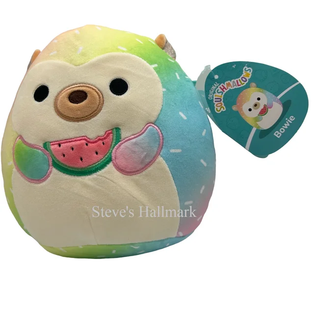 Squishmallow Bowie Tie-Dye Hedgehog with Watermelon I Got That 8" Stuffed Plush by Kelly Toy