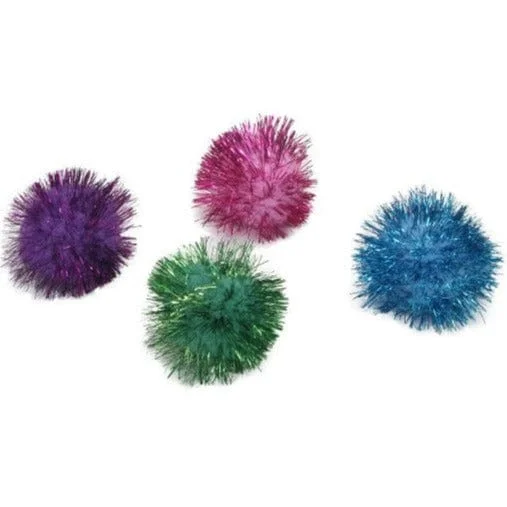 Turbo Glitter Pom Pom Balls Cat Toys