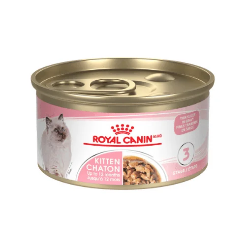 Canned Cat Food - Kitten - Thin Slices in Gravy - 3 oz