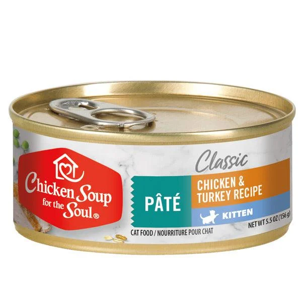 Canned Classic Kitten Food - Chicken & Turkey Recipe Pâté - 5.5 oz