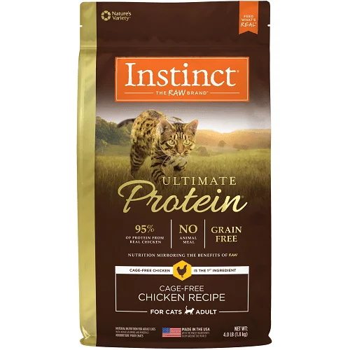 Dry Cat Food - ULTIMATE PROTEIN - Raw Coated - Cage Free Chicken Recipe For Adult Cats