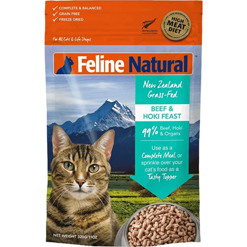 Freeze Dried Cat Food - Beef & Hoki Feast