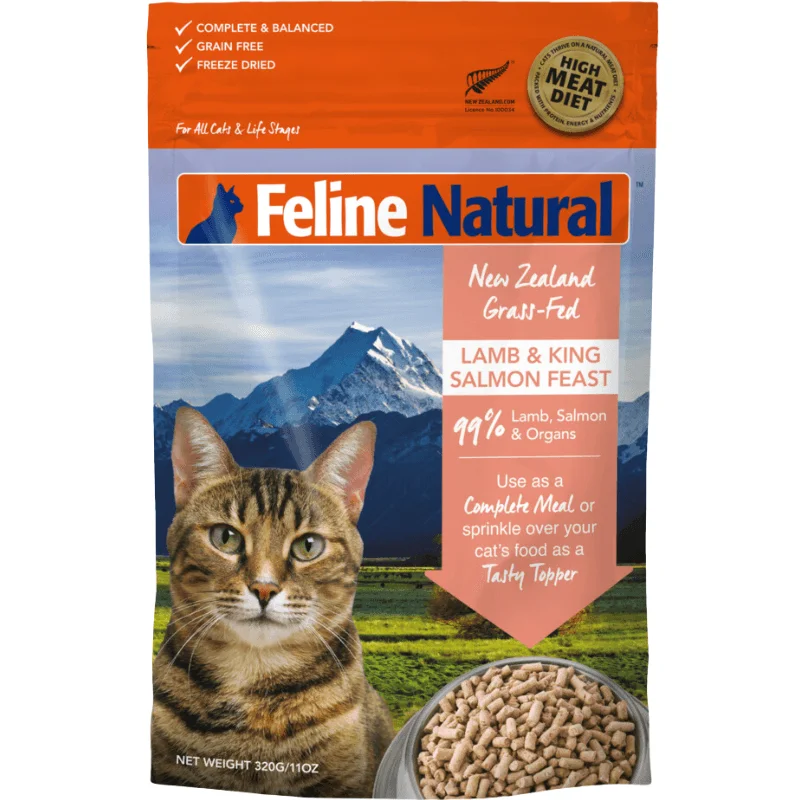 Freeze Dried Cat Food - Lamb & King Salmon Feast