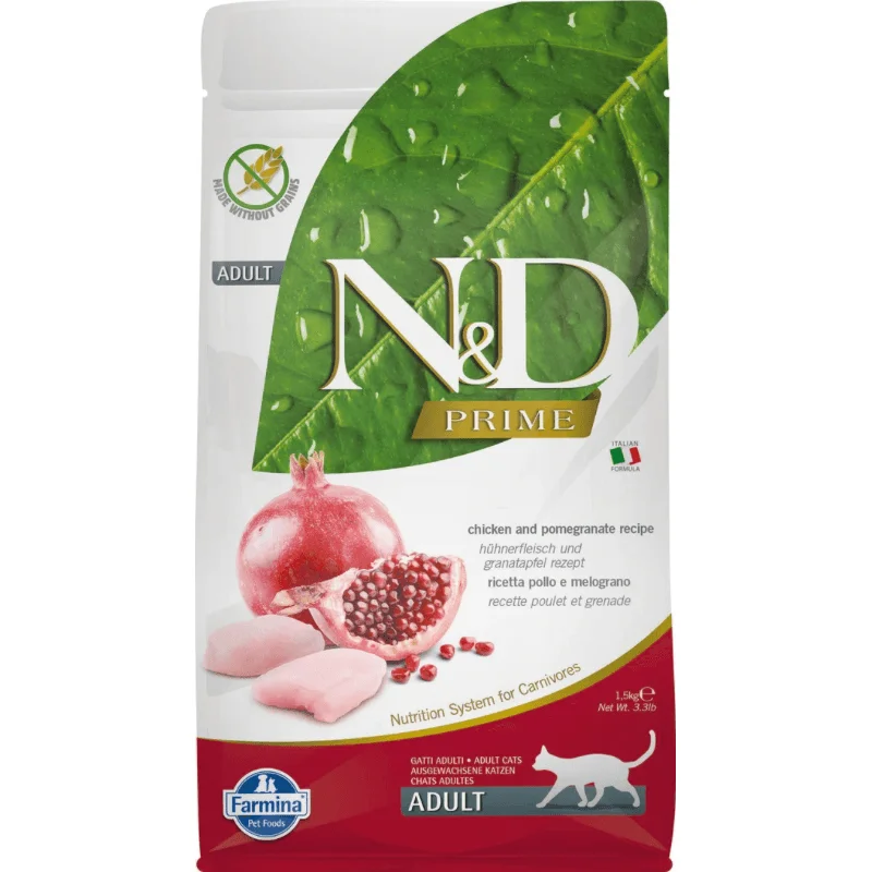 Dry Cat Food - N & D - PRIME - Chicken & Pomegranate - Adult