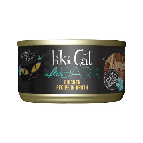 Canned Cat Food - AFTER DARK - Chicken Recipe in Broth