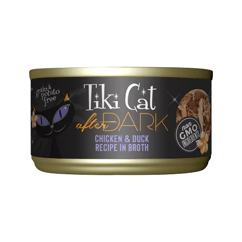 Canned Cat Food - AFTER DARK - Chicken & Duck Recipe in Broth