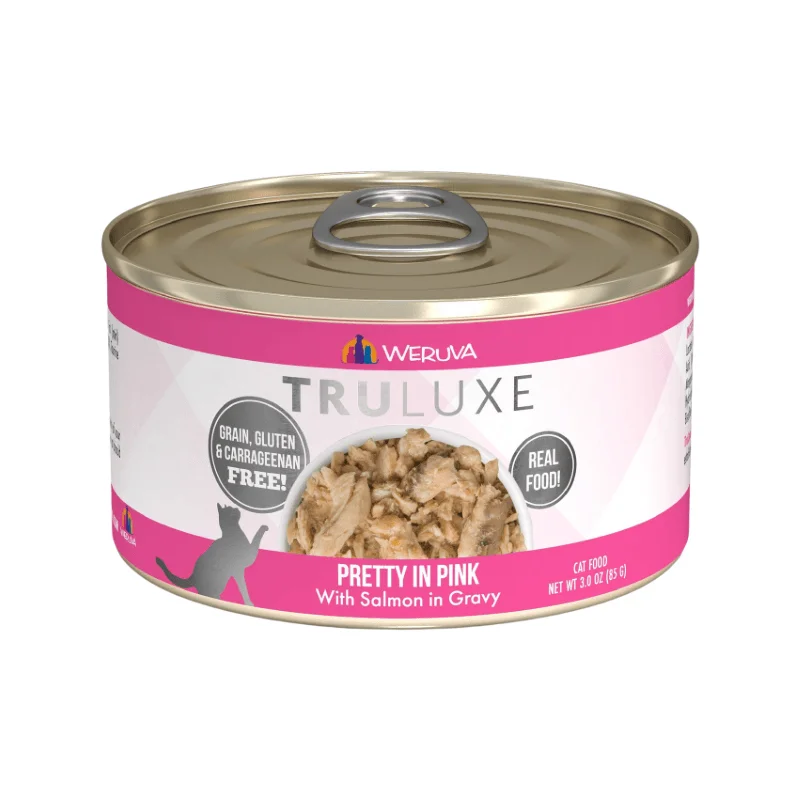 Canned Cat Food - TRULUXE - Pretty in Pink - with Salmon in Gravy