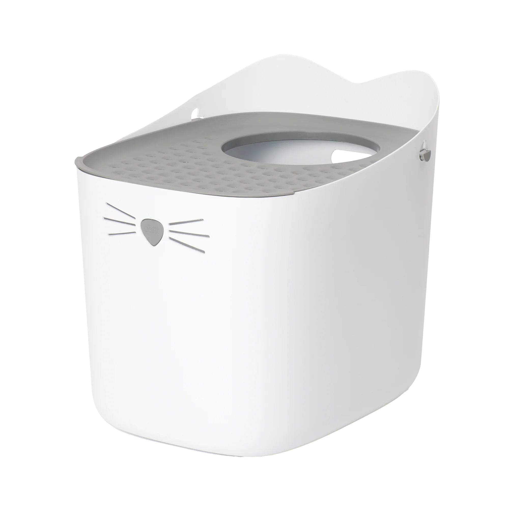 Pixi Top Entry Cat Toilet Grey