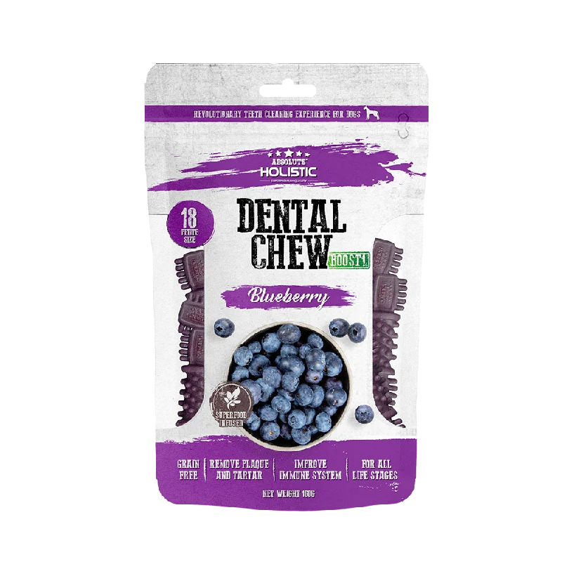 Absolute Holistic Dog Boost Dental Chew Blueberry 160g