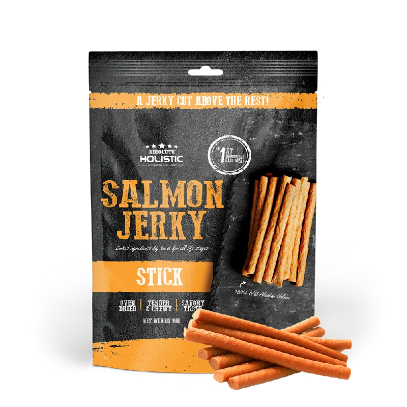 Absolute Holistic Dog Treats Salmon Jerky Stick 100g