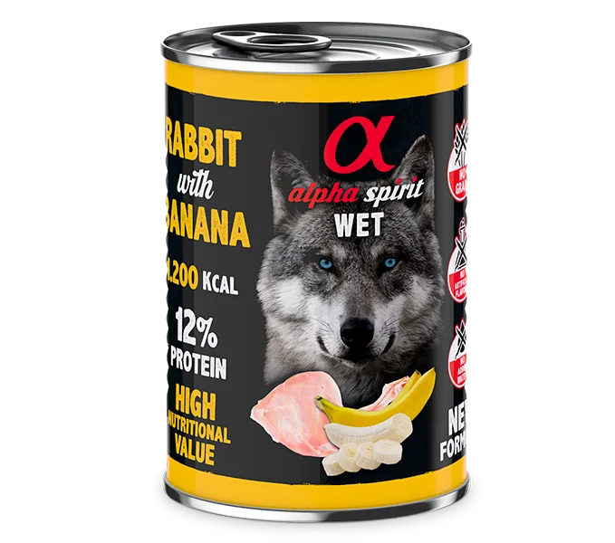 WET RABBIT FOOD WITH BANANA