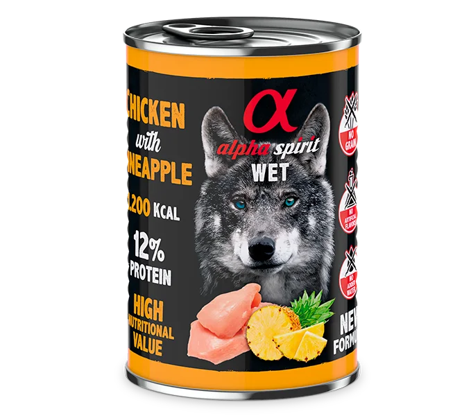 WET CHICKEN FOOD WITH PINEAPPLE