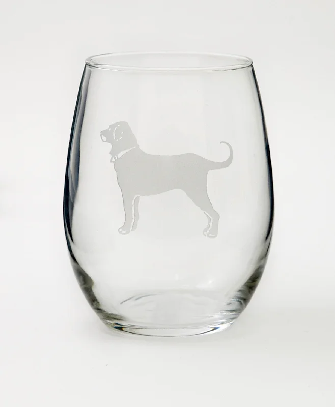 Etched Stemless Wineglass