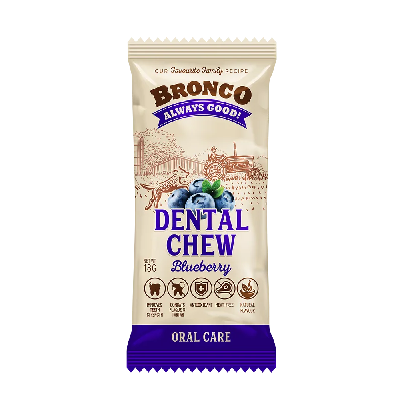 Bronco Dog Dental Chew Bluberry 18g