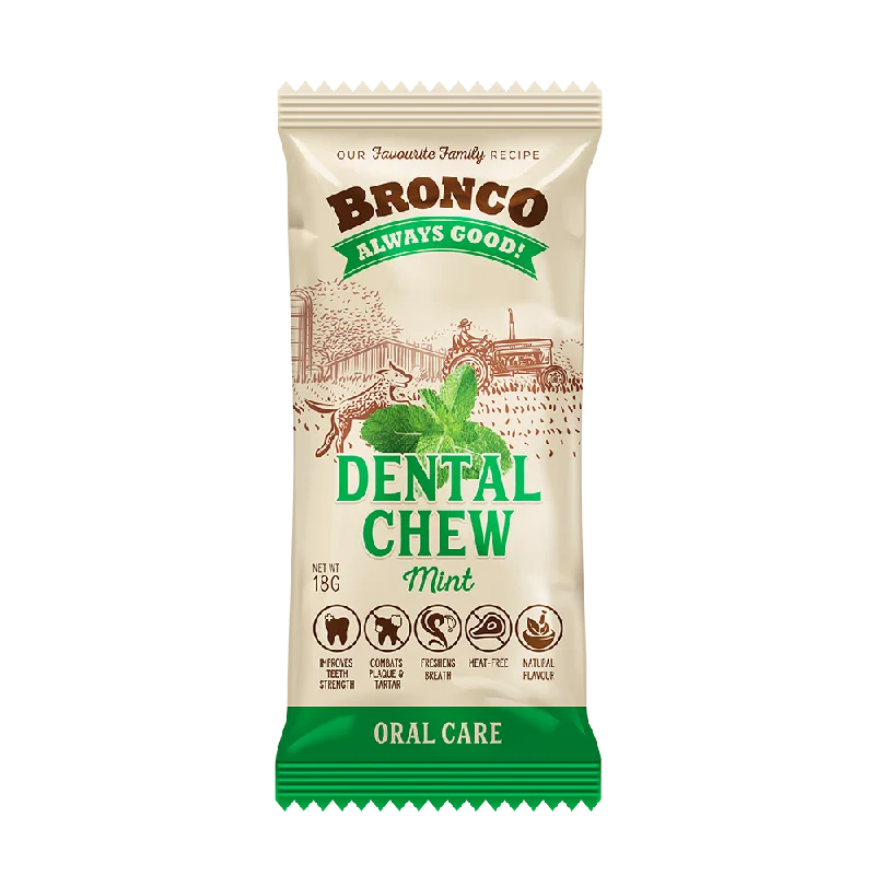 Bronco Dog Dental Chew Mint 18g