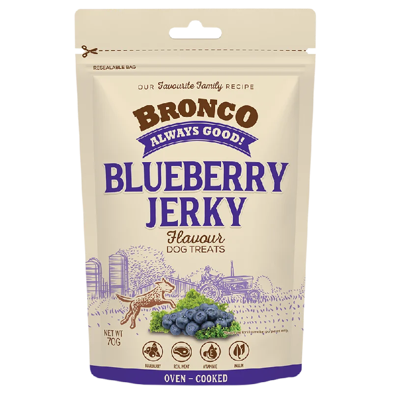 Bronco Dog Jerky Blueberry 70g