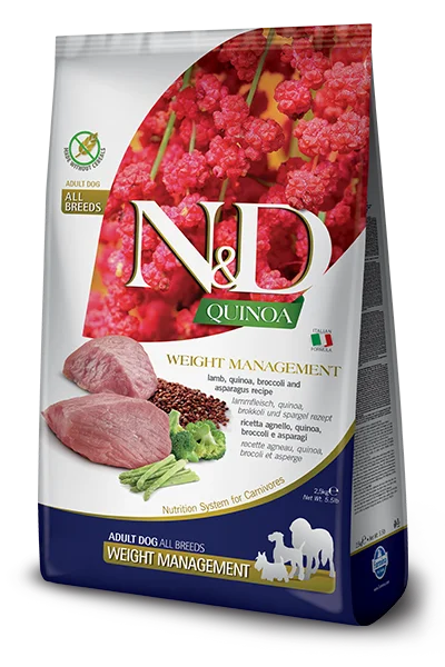 Farmina Natural & Delicious Quinoa & Lamb Weight Management Dog Food