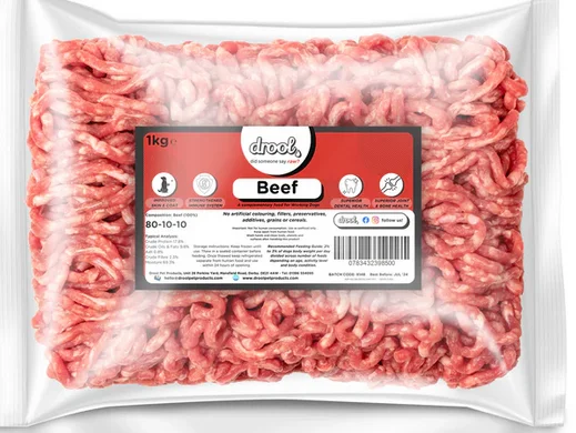 DROOL BEEF 80/10/10 1KG