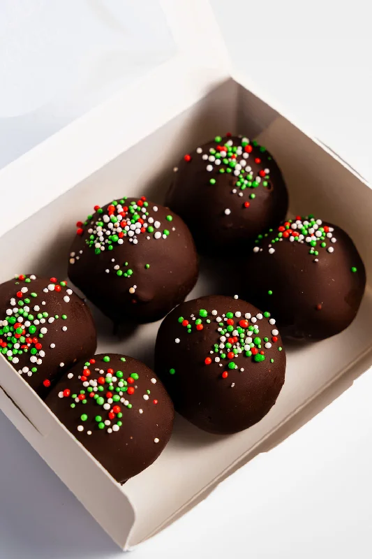 Gluten-free Christmas Brownie Truffles