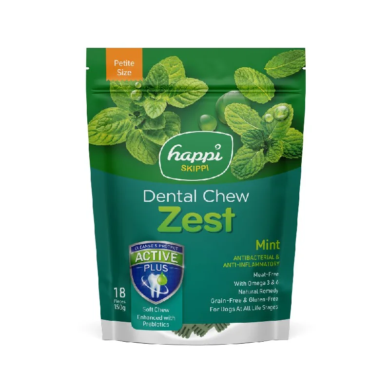 Happi Skippi Dental Chew Zest Mint Petite 150g