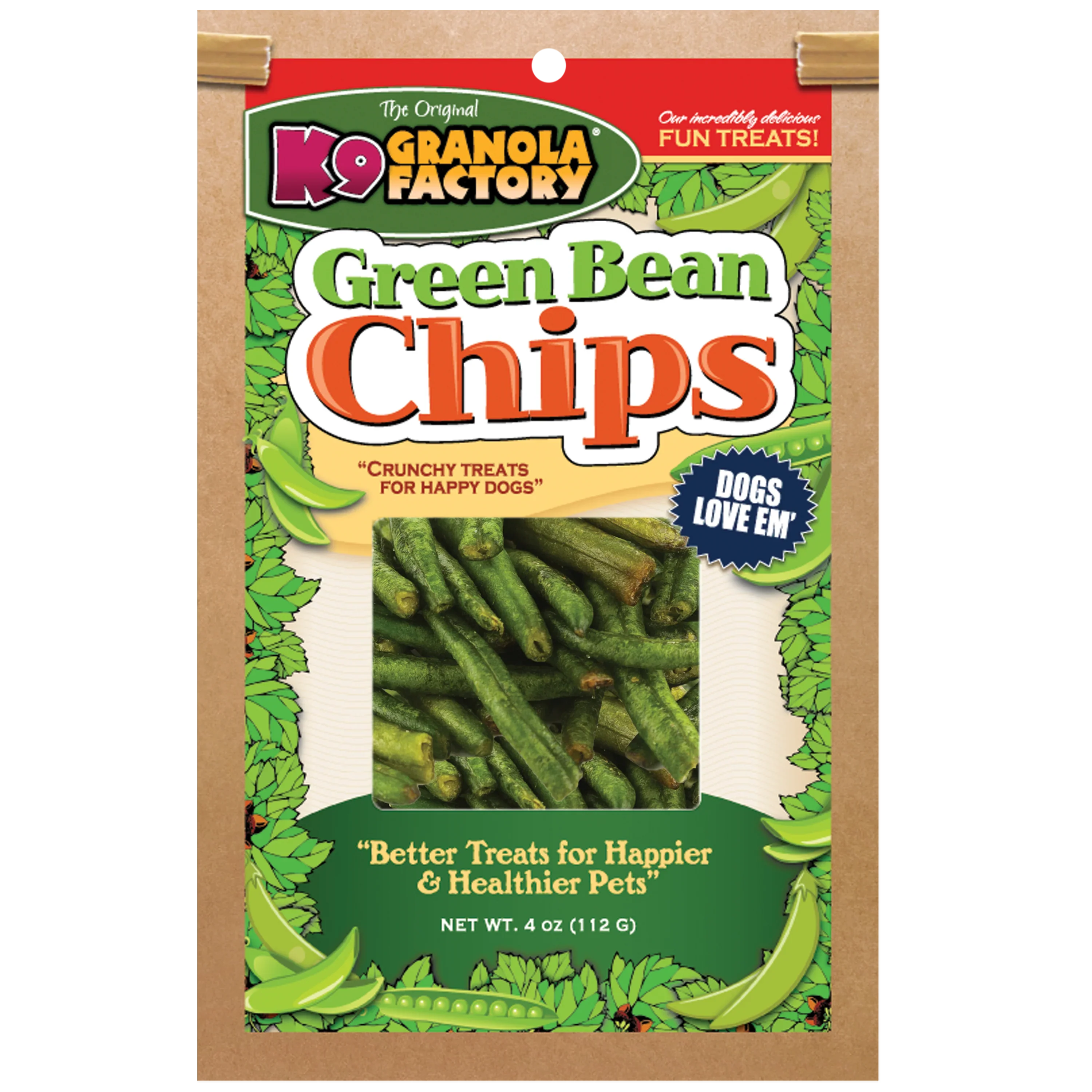 K9 Granola Factory Green Bean Chips Dog Treats