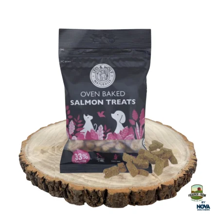 LEO AND WOLF SALMON TREATS 100G