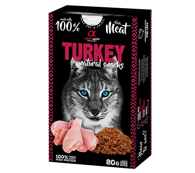 NATURAL SNACK CATS - PAVO 80gr