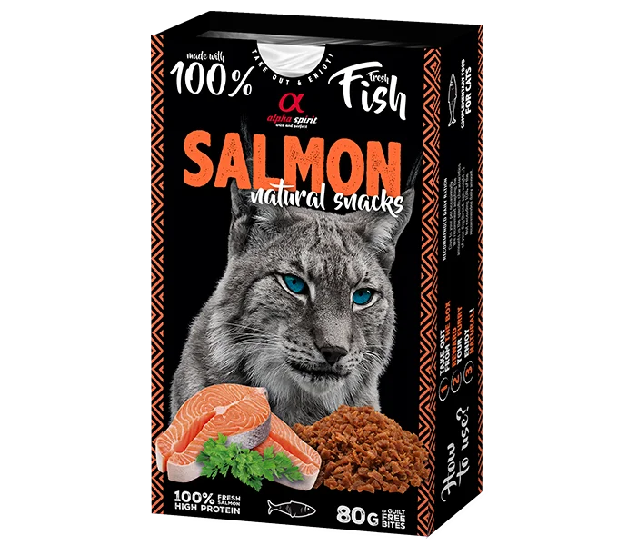 NATURAL SNACK CATS- SALMÓN 80gr