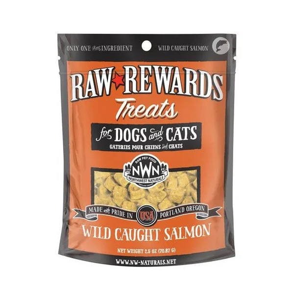 Northwest Naturals Dogs & Cats Raw Rewards Wild Caught Salmon Treats 2.5oz