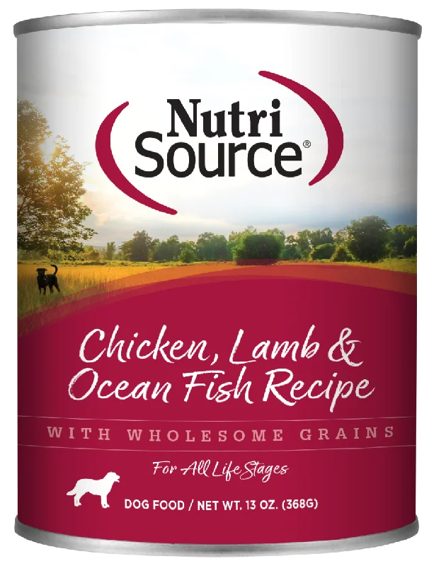 NutriSource® Chicken, Lamb & Ocean Fish Formula Healthy Wet Dog Food