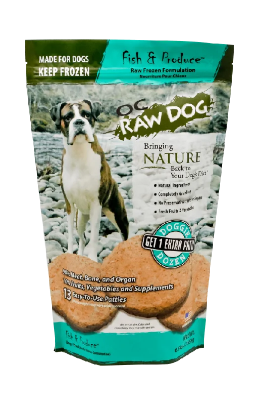 OC Raw Dog Frozen Fish & Produce Patty