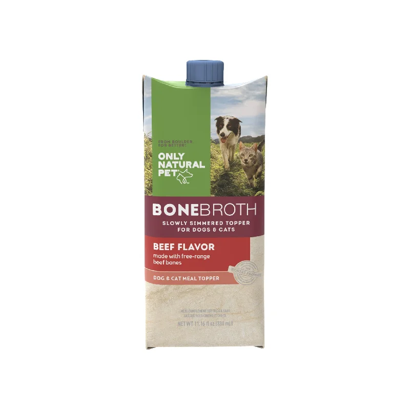 Only Natural Pet Beef Bone Broth for Dogs and Cats Meal Topper