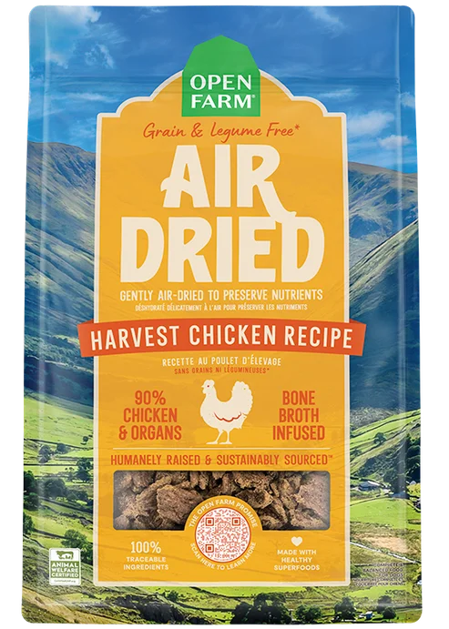 Open Farm Air Dried Harvest Chicken Recipe for Dogs