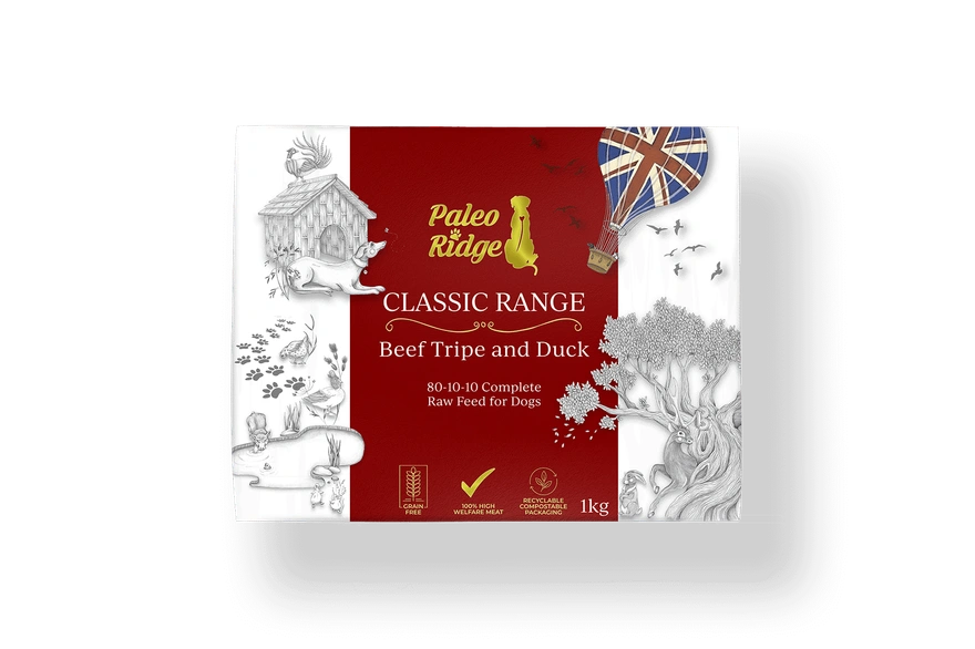 PALEO RIDGE CLASSIC BEEF TRIPE AND DUCK 1KG