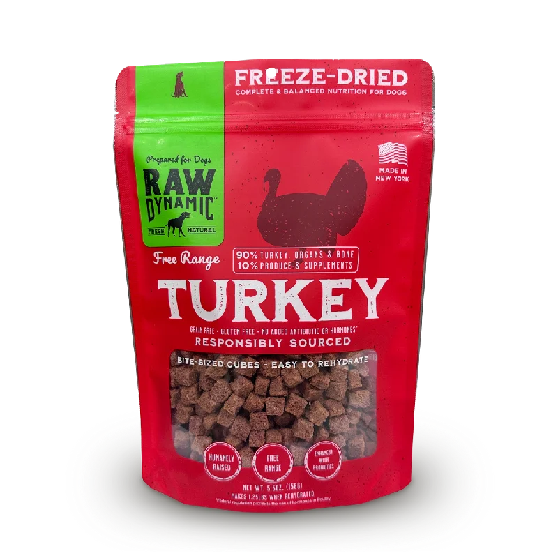 Raw Dynamic Freeze Dried Turkey Formula for Dogs