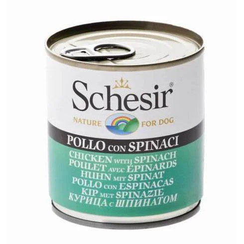 Schesir Nature Chicken with Spinach For Dogs 285g