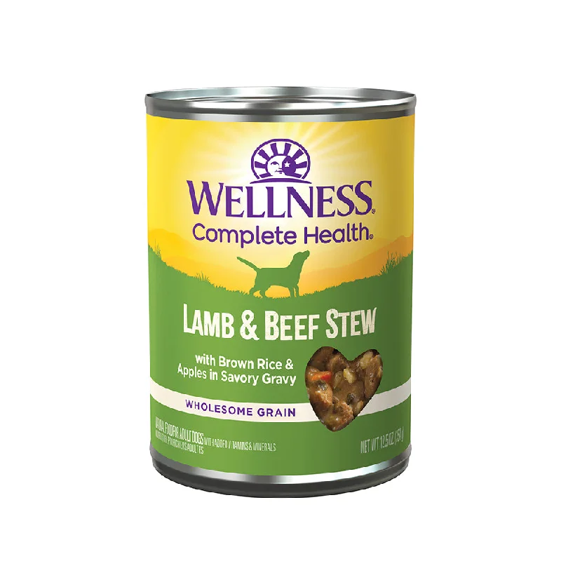 Wellness Dog Complete Health Wholesome Grain Lamb & Beef with Brown Rice & Apples 12.5oz