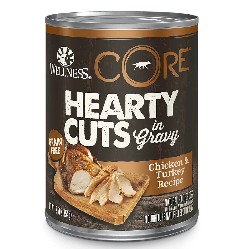 Wellness Dog Core Hearty Cuts - Chicken & Turkey Recipe 12.5oz